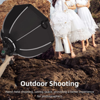 Foldable lighting softbox for portable studio flash setups