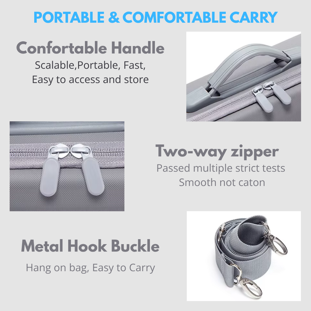 eva drone case with accessory storage pocket