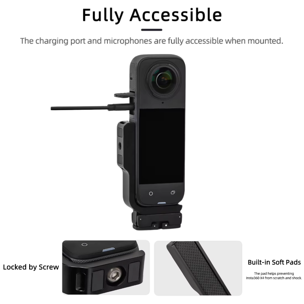 Insta360 X5 quick release adapter action camera mount