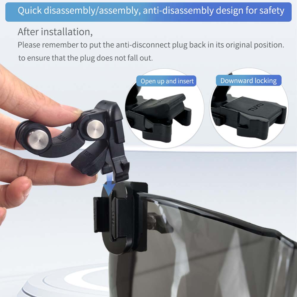 Action Camera Windshield Clamp