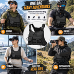Tactical Chest Bag | Multi Pocket Adjustable Vest Rig