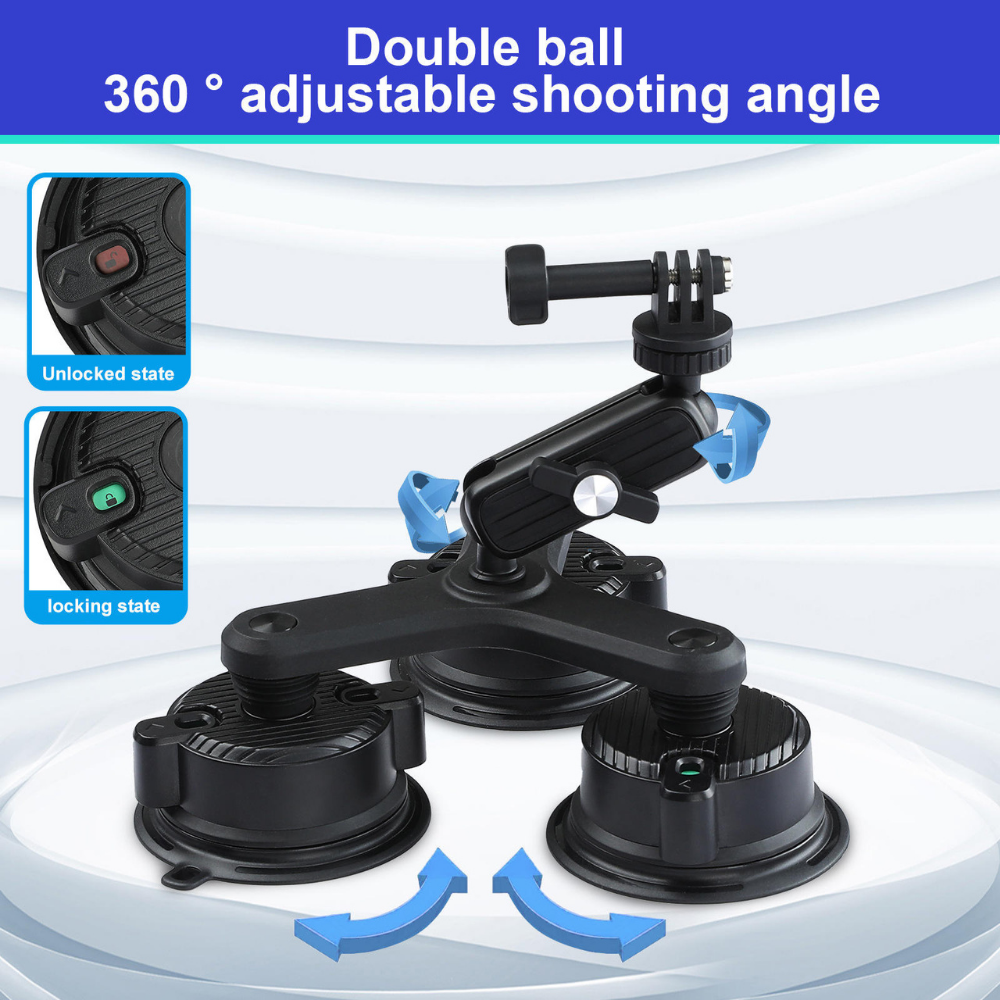 120cm telescopic selfie stick for car roof action camera shots