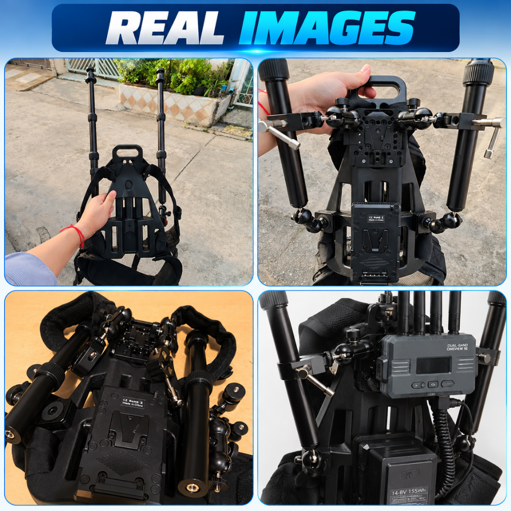 Adjustable Lighting Support Vest with Shoulder and Waist Straps