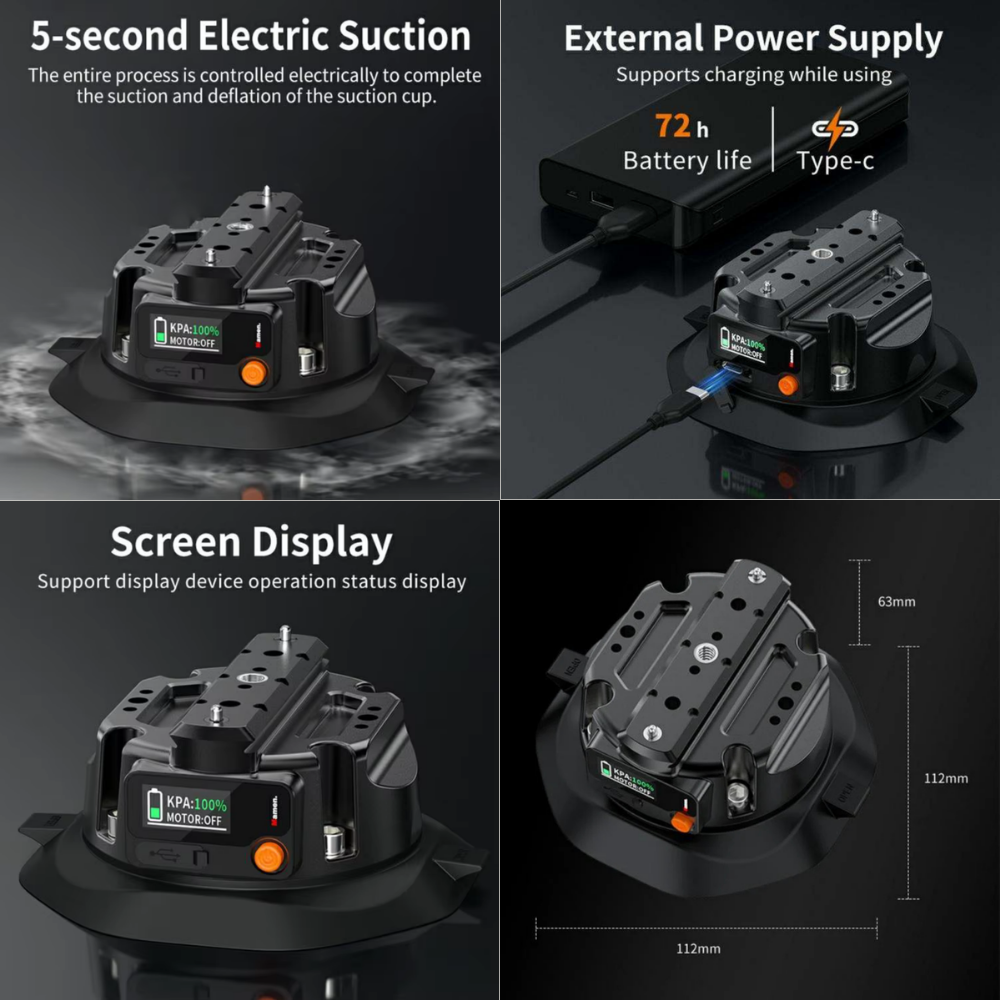 car filming suction camera mount