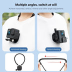 Durable and comfortable magnetic camera chest strap for action cameras