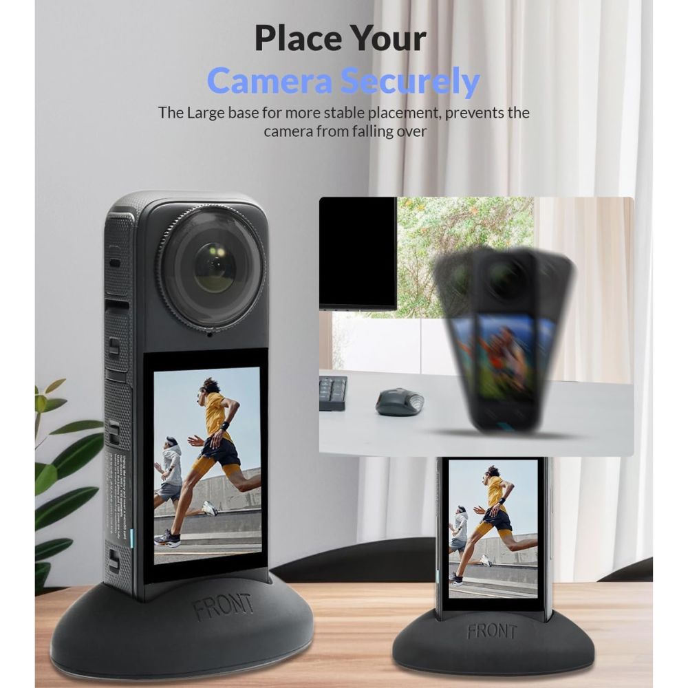 non-slip camera base, Insta 360 X4 /X5 bracket