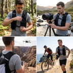 hands free recording chest mount for cycling hiking skiing