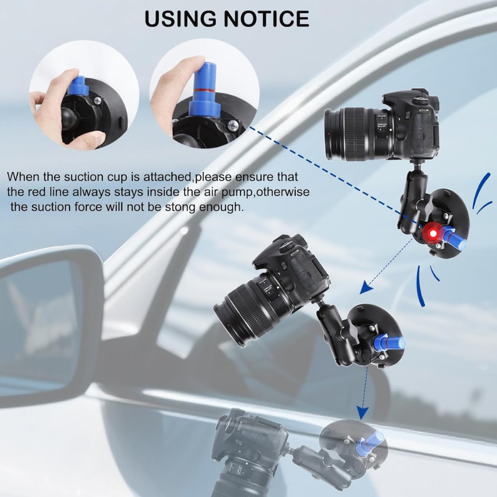 DJI Osmo Action camera suction mount for car and motorcycle