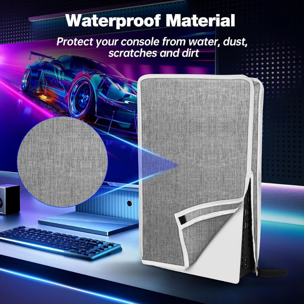 ps5 slim protective cover with cable access