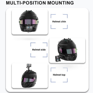 Motorcycle Helmet Chin Mount for Go pro Hero,Insta 360, 