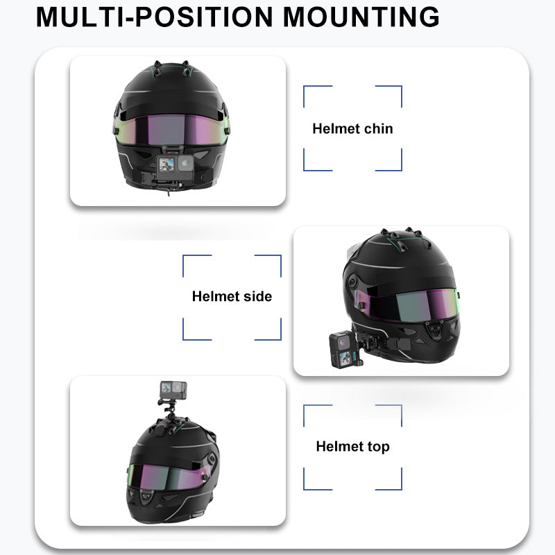 Motorcycle Helmet Chin Mount for Go pro Hero,Insta 360, 