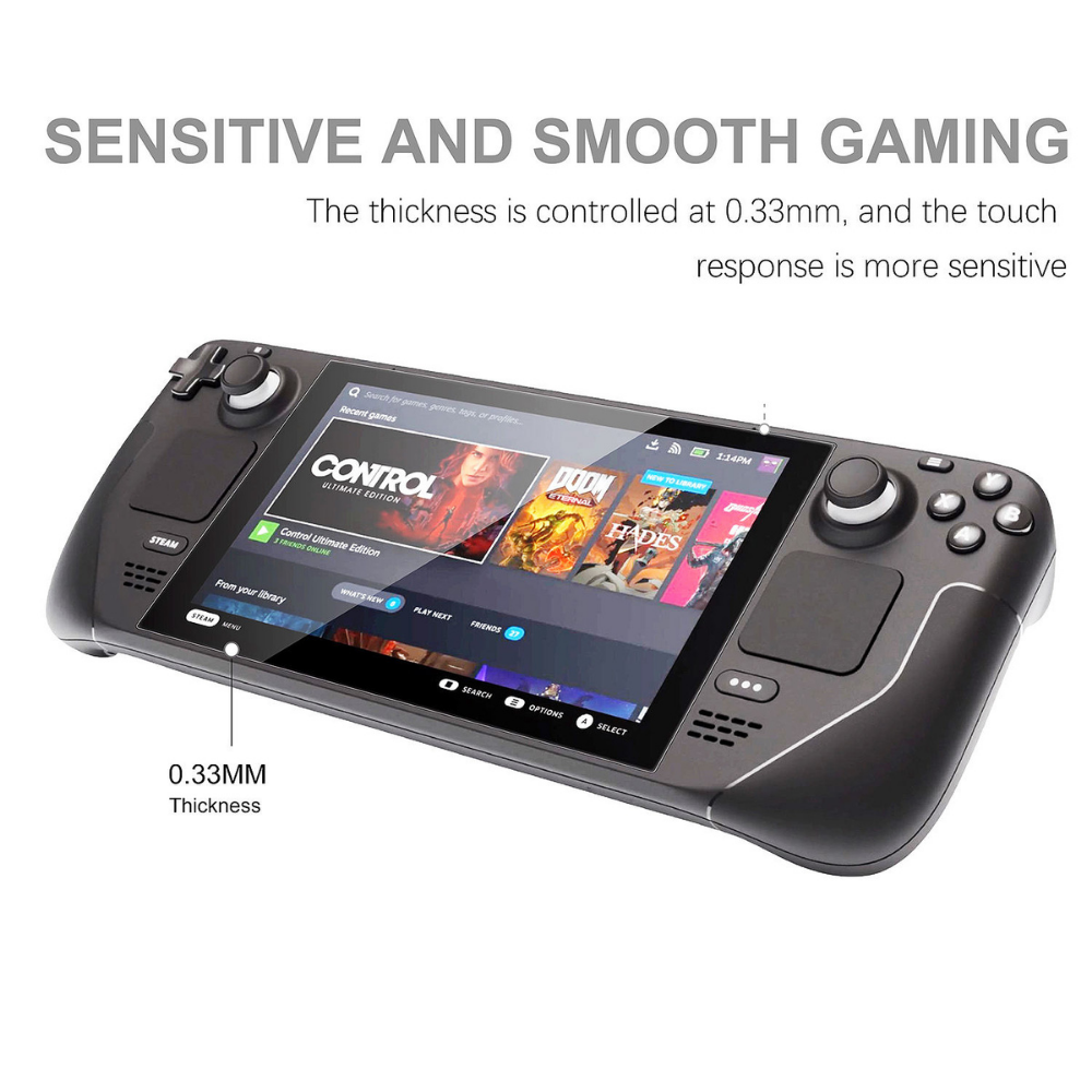 Bubble free screen protector for Steam Deck