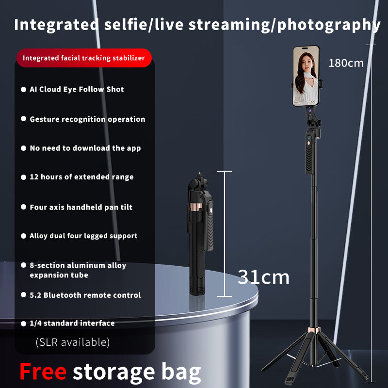 AI FACE TRACKING TRIPOD GIMBAL  FOR MOBILE SMARTPHONES