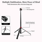 Outdoor Tripod Light Stand YT-V200 for 40W COB Lights with 1/4 Mount