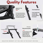 adjustable racing simulator stand