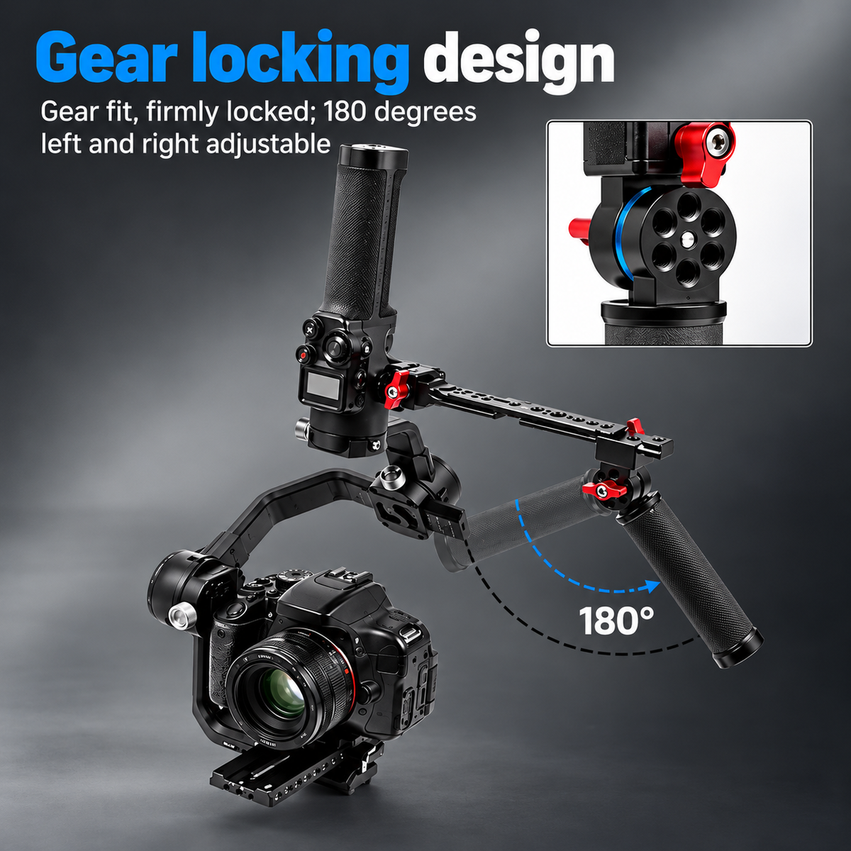 Gimbal handle kit with multiple mounting points