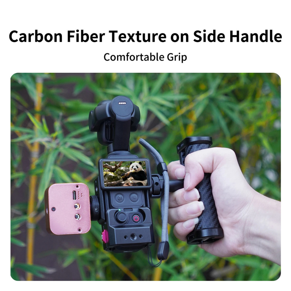 DJI Osmo Pocket Frame Cage with Carbon Fiber Texture Handle