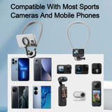 GoPro magnetic neck stand for POV video recording and streaming