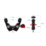 r095 ulanzi camera clamp mount for action cameras 