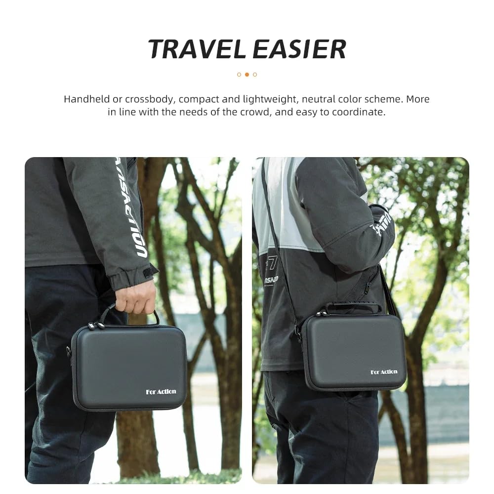 custom molded compartments case for dji osmo action cameras