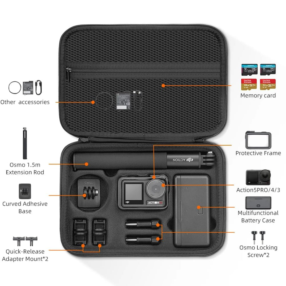 water resistant protective case for dji osmo action 5 pro