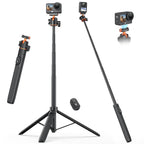 Magnetic selfie stick tripod for DJI Osmo Action 6