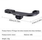 Cold shoe adapter compatible with DSLR action camera rigs