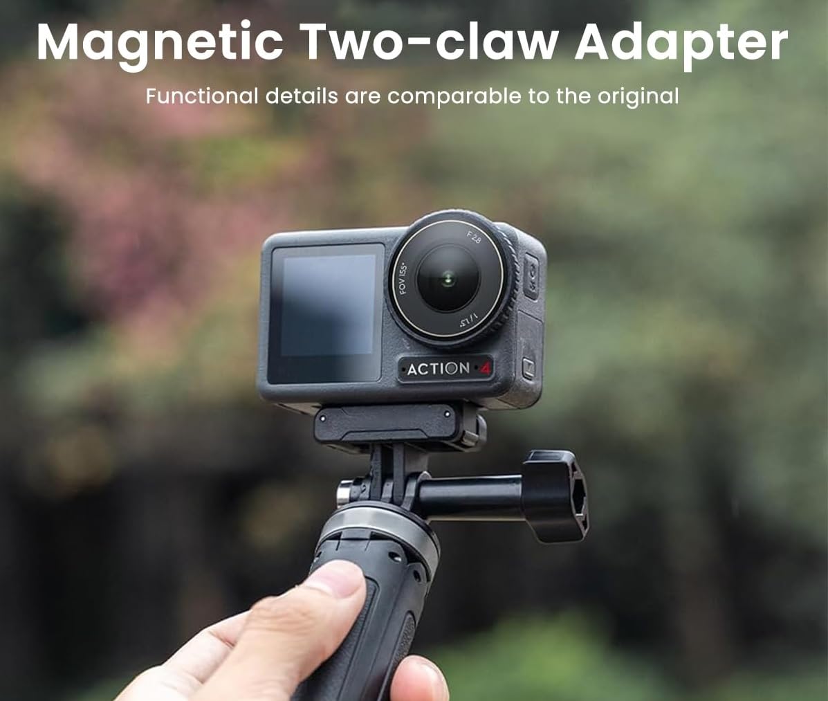 Magnet Adapter Mount for DJI Action 5/4/3 – Quick Release