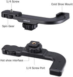 Lightweight cold shoe mount for content creator camera rigs