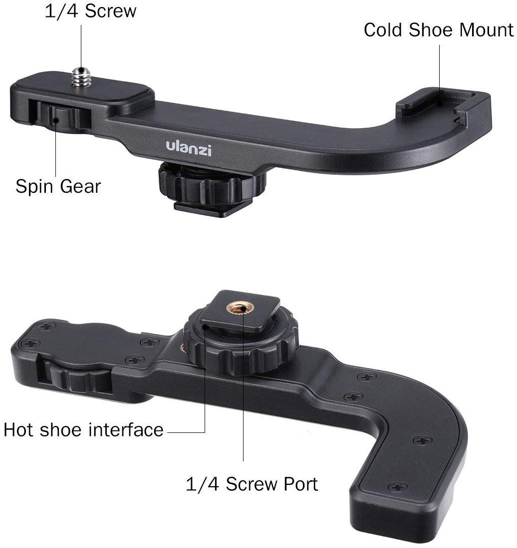 Lightweight cold shoe mount for content creator camera rigs