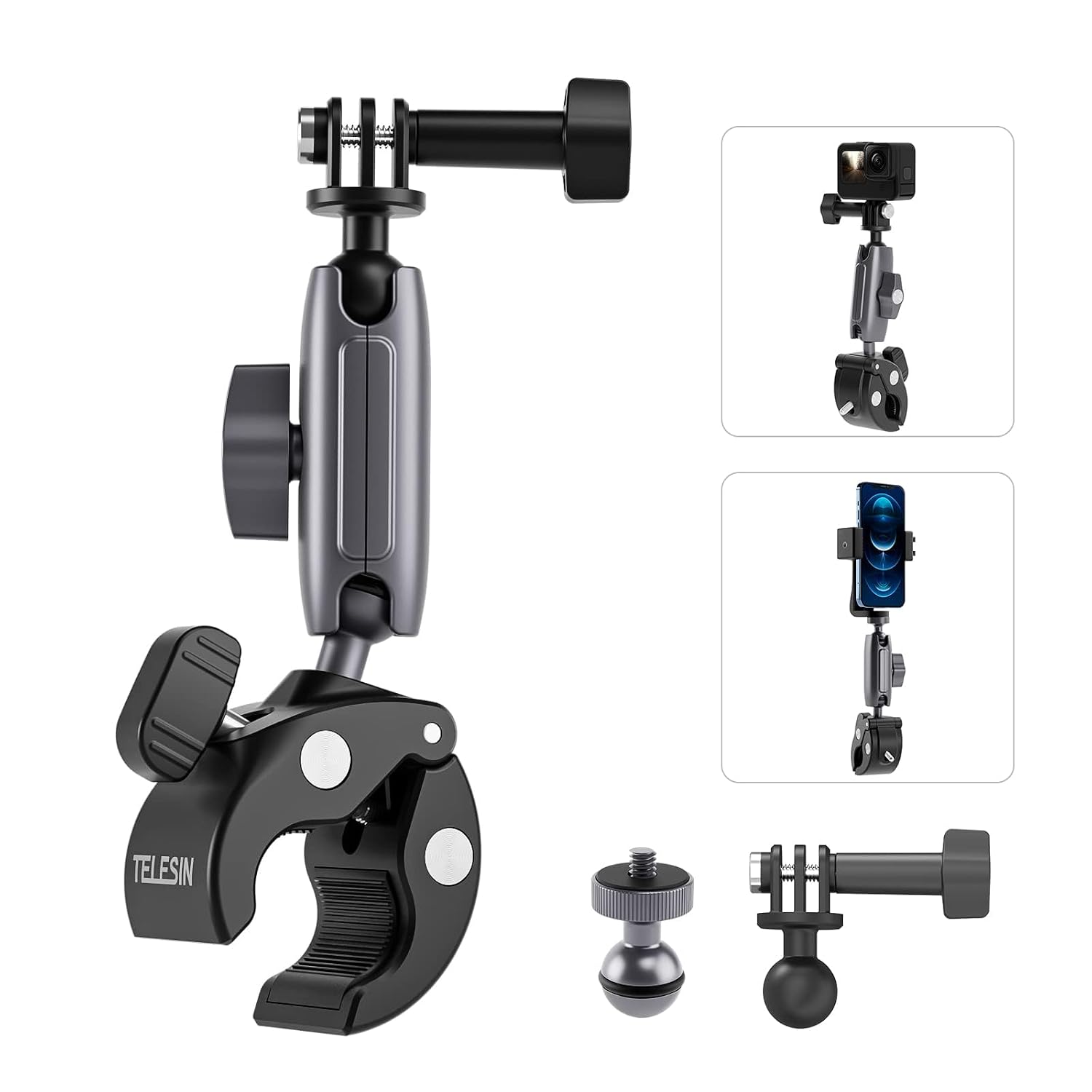 Telesin Handlebar Mount for Action Cameras 