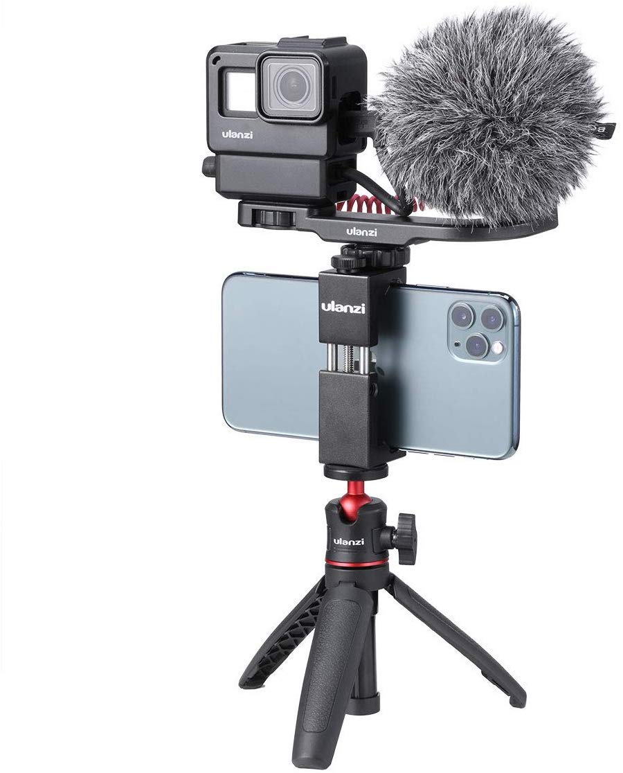 Vlogging cold shoe adapter for DSLR and mirrorless cameras