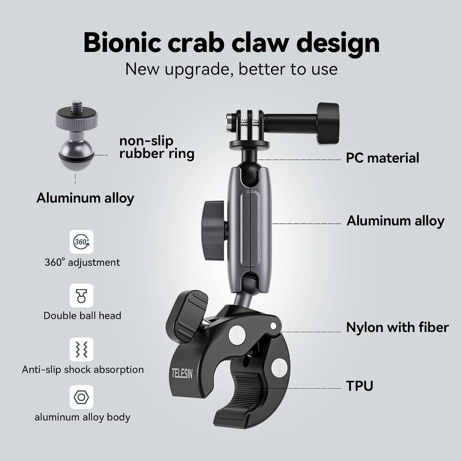 bike handle bar mount for insta x6