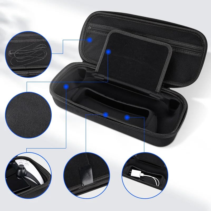Hard protective case compatible with PlayStation Portal console