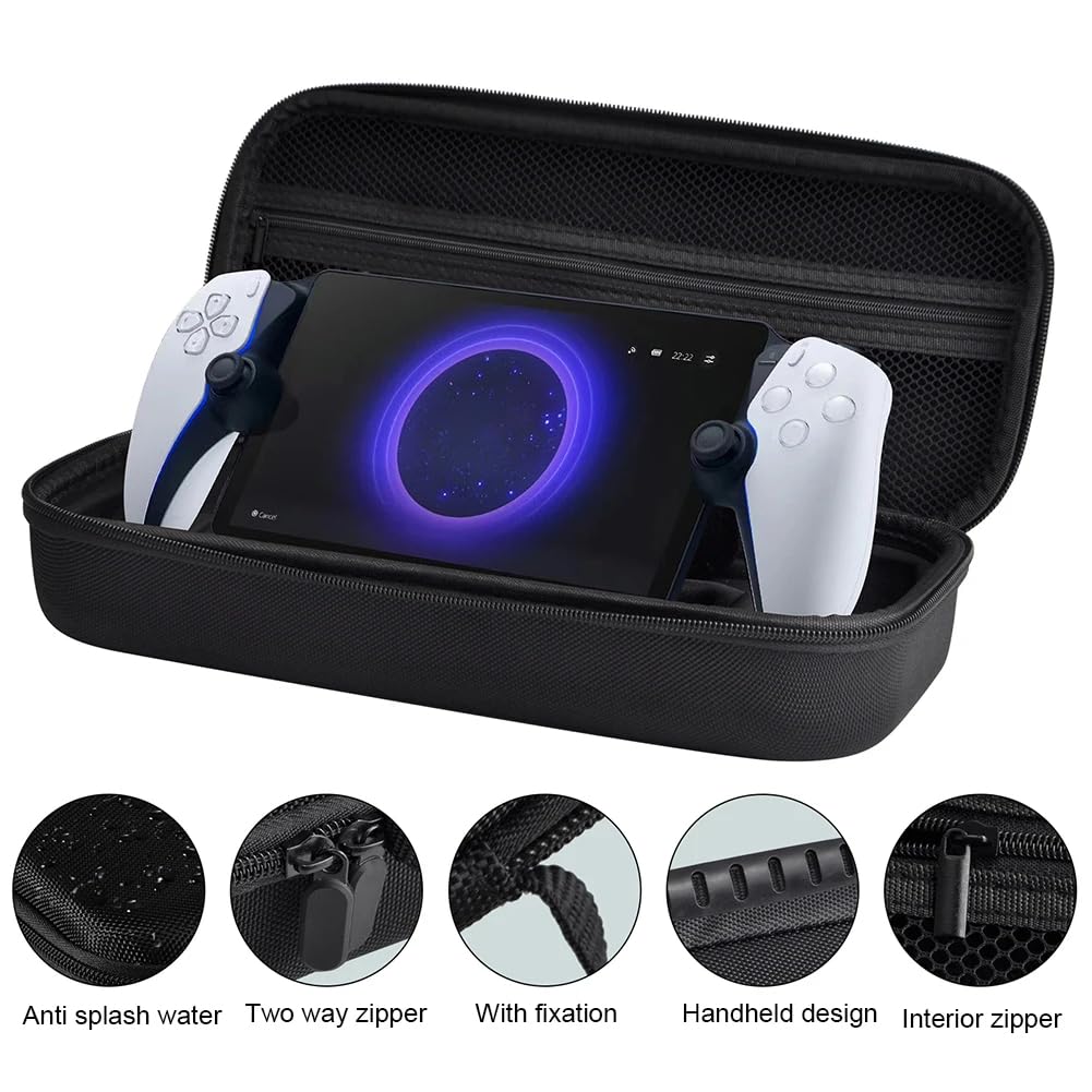 Travel carrying case for PS5 Portal gaming device