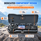 Hard Shell Storage Case for DJI Osmo Pocket 4 Pro organized compartments