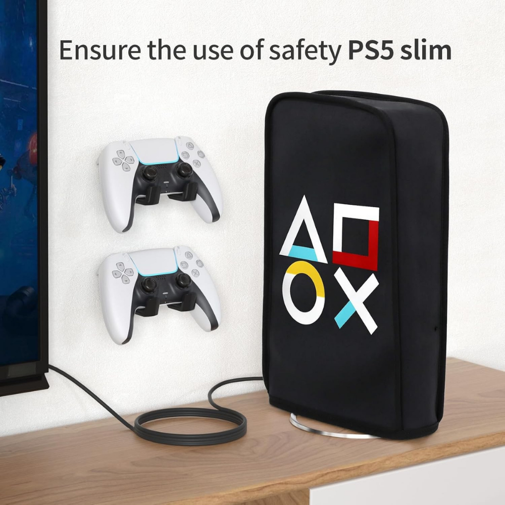 PS5 Slim dustproof cover washable nylon fabric design