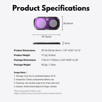 HD optical glass filters for Insta360 Luna Ultra