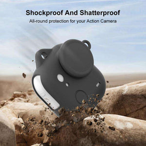 Soft touch silicone camera case for Insta360 GO Ultra lens safety
