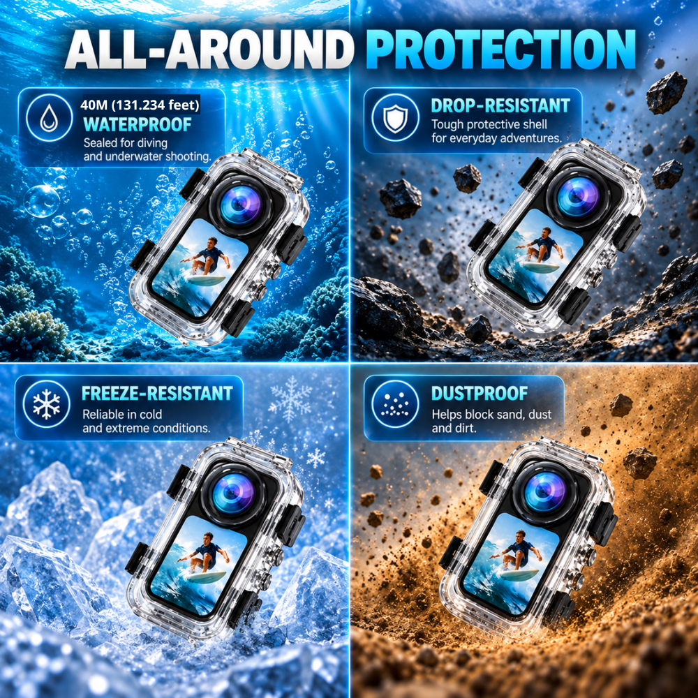 Waterproof Case for Insta360 X6 anti-fog underwater housing