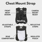 action camera vest mount breathable adjustable strap