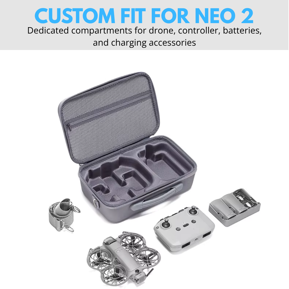 dji neo 2 organizer case mesh pocket