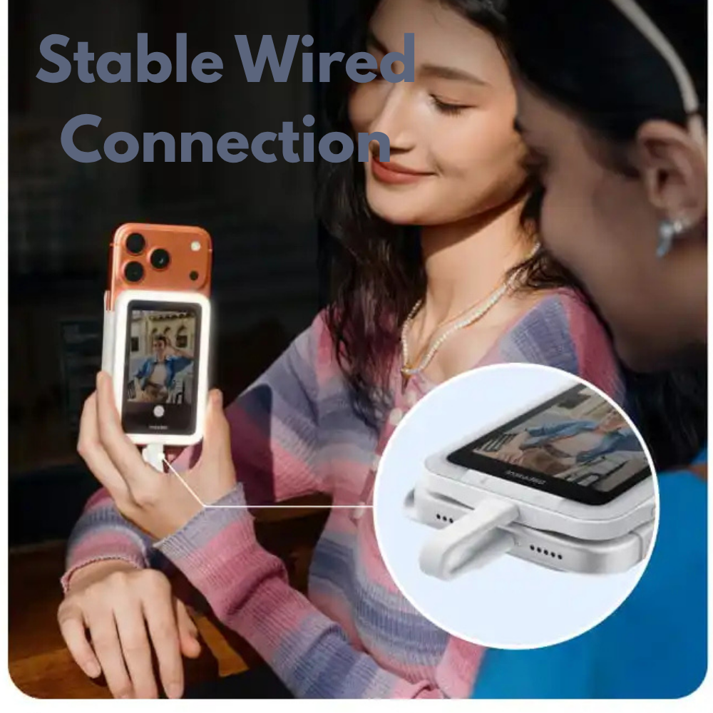 magnetic selfie screen for smartphone