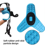 Durable helmet chin mount with adjustable strap for action camera and smartphone
