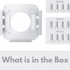 Mac Mini M4 Under Desk & VESA Wall Mount Bracket (Silver)