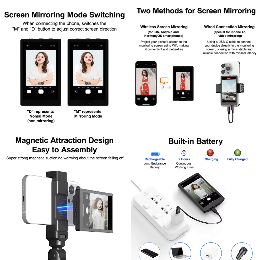 phone rear camera framing screen