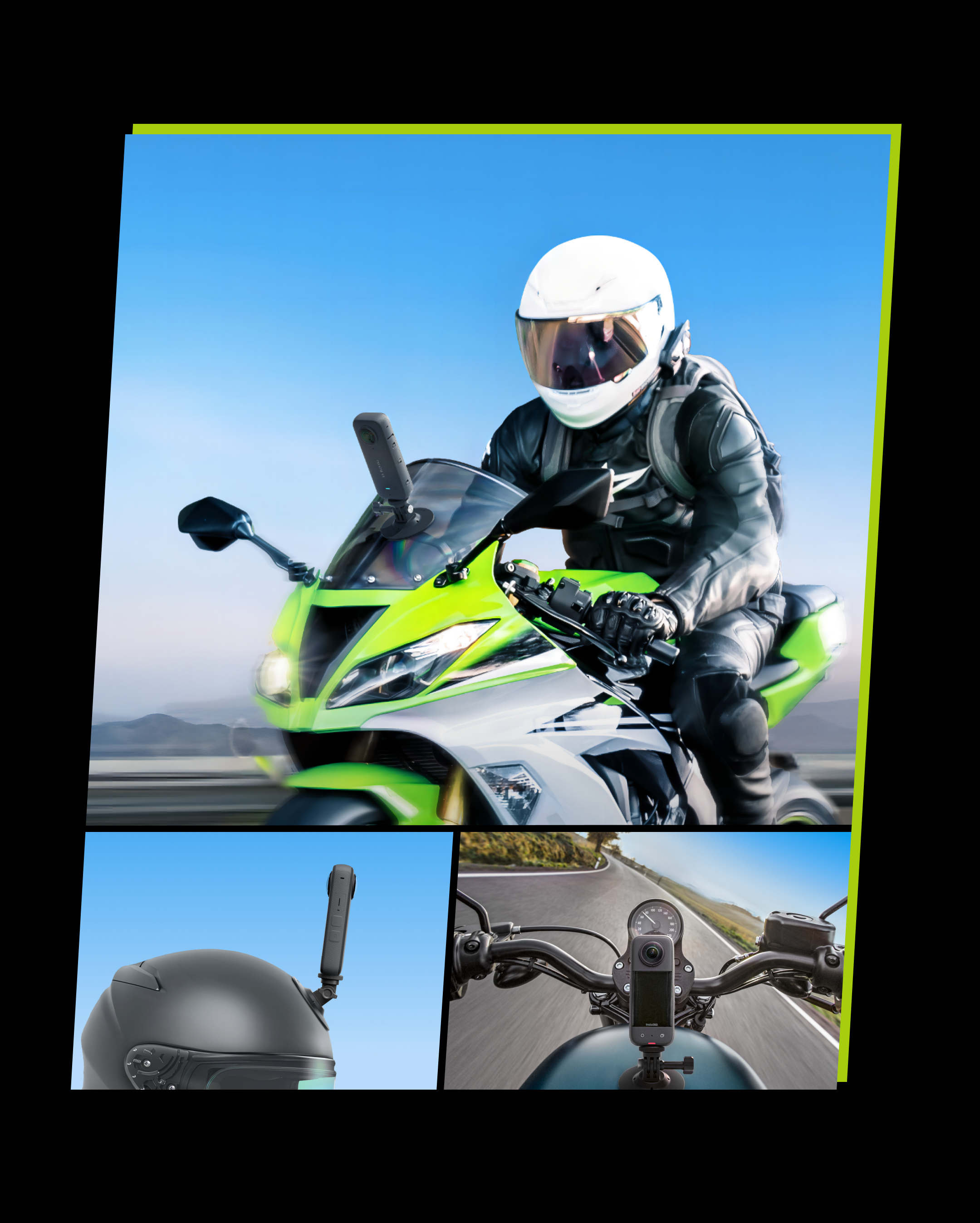 action camera mount for bike handlebar clamp