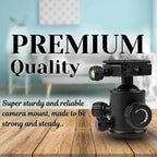 DSLR Tripod Head, Panoramic Tripod Head, Quick Release Tripod Head