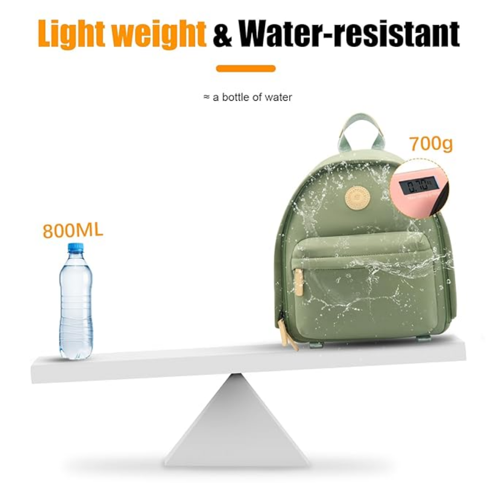 Tripod strap and elastic side pocket on photography backpack