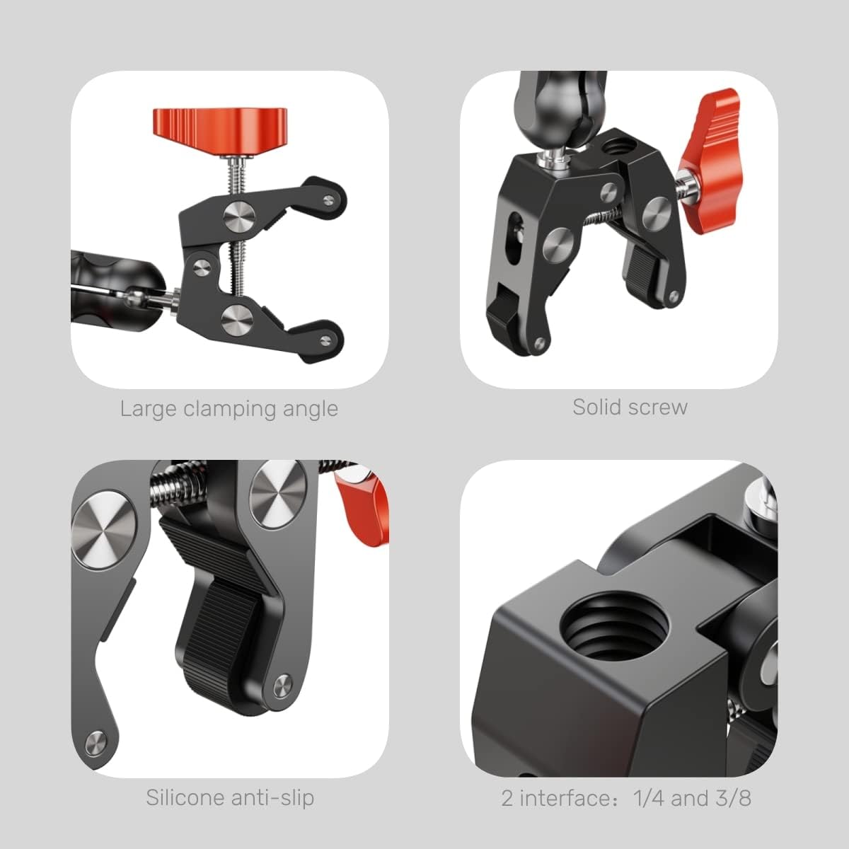 r095 ulanzi camera clamp mount for action cameras 